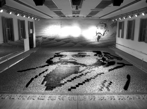 “世界最大茶圣陆羽头像茶叶画”